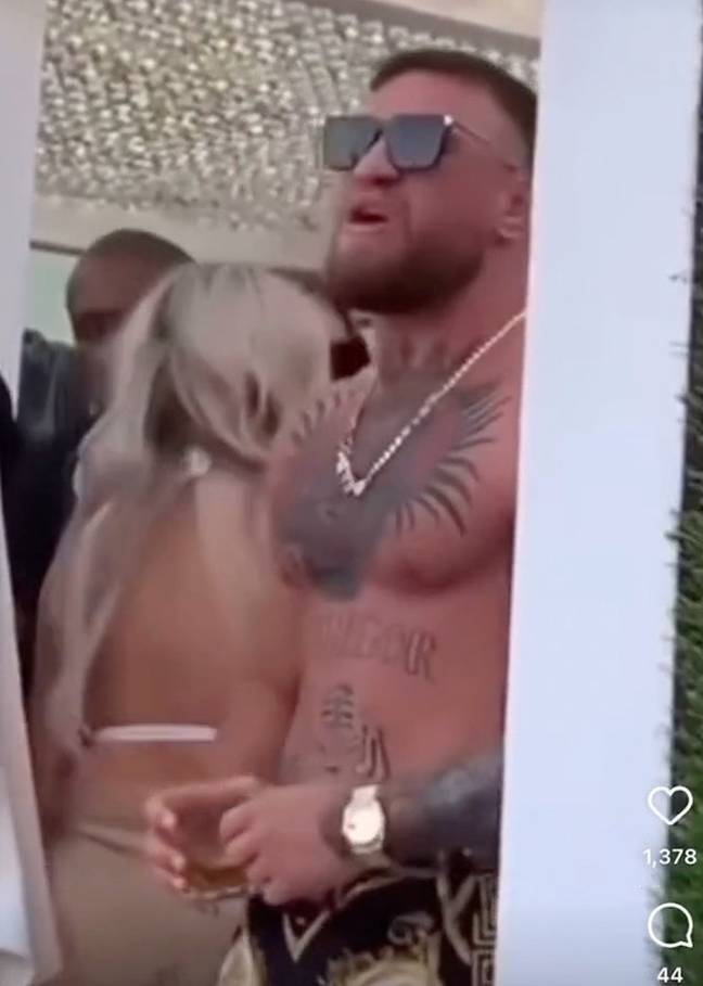The UFC star was celebrating his 34th Birthday with friends and family by throwing a lavish doo at what looked like a beach club. Credit: TikTok/@waynelineker