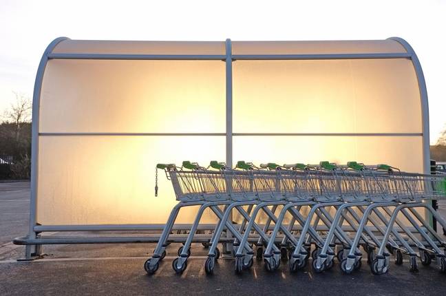 A mum has shed light on what the smaller compartments in a shopping trolley are for. Credit: Stephen Parker/ Alamy Stock Photo