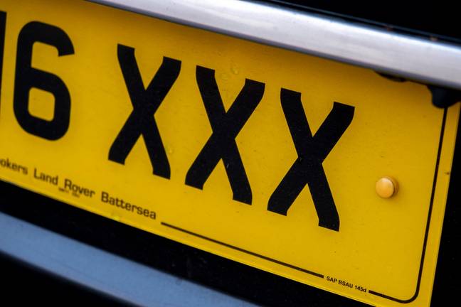 The DVLA doesn't want you using your car number plate to say naughty things. Credit: Getty Images