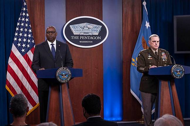 US Defense Secretary Lloyd Austin and Joint Chiefs Chairman Mark Milley spoke about the situation earlier this week. Credit: Creative Commons