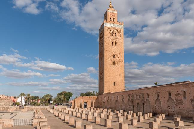 The famous The Koutoubia Mosque in Marrakesh has been damaged in the quake. Credits: Getty/Malcolm P Chapman