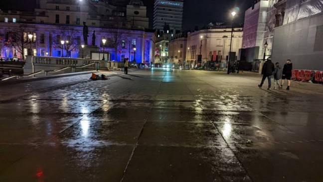 The Toon Army left Trafalgar Square exactly as they found it. Credit: Twitter/@SteveCorbett64