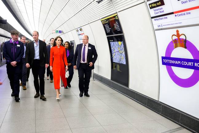Prince William called the new tube line 'pretty good'. Credit: Twitter/@KensingtonRoyal