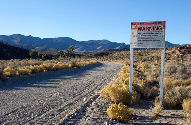 Area 51 in Nevada. Credit: Gerrit de Heus/Alamy Stock Photo