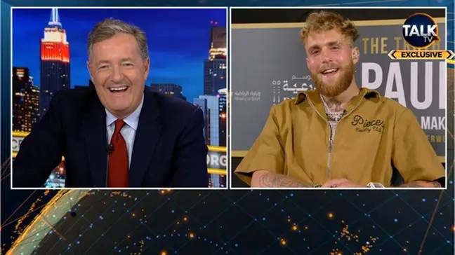 Ahead of the clash, Jake Paul featured on an episode of Piers Morgan Uncensored where wants to prove that he can beat a professional boxer. Credit: TalkTV