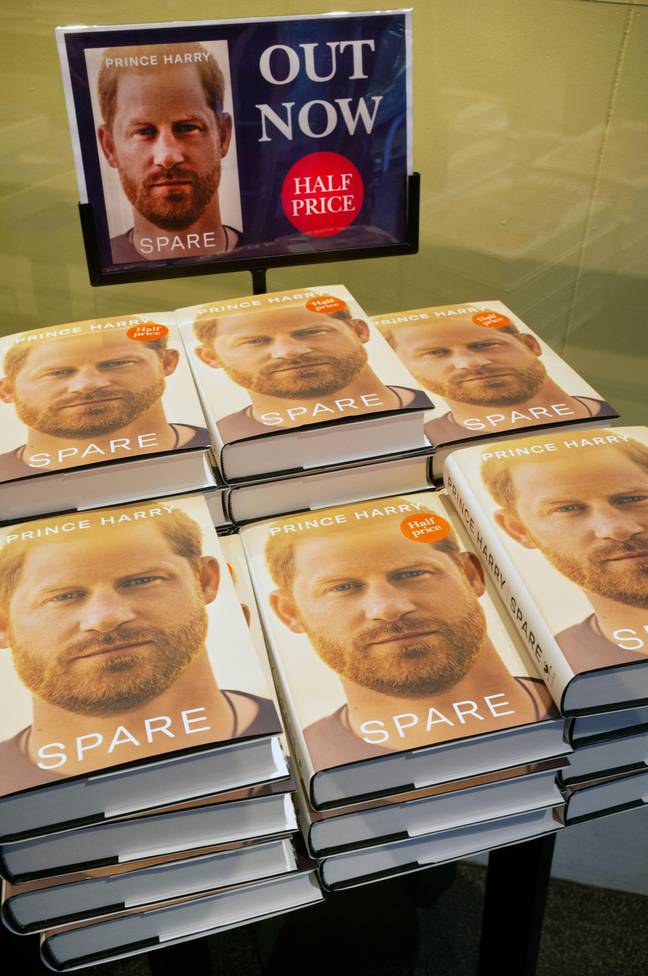 Prince Harry's book Spare has been flying off the shelves. Credit: dominic dibbs / Alamy Stock Photo