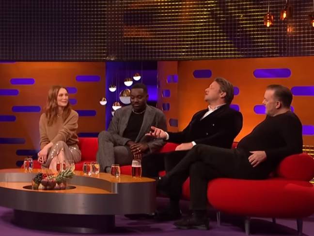 Oliver took it in good turn though. Credit: The Graham Norton Show/ BBC
