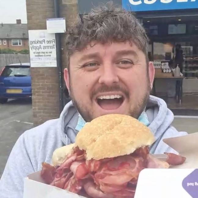 Craig Harker, 35, admits he couldn't finish the whole thing. Credit: Kennedy News and Media