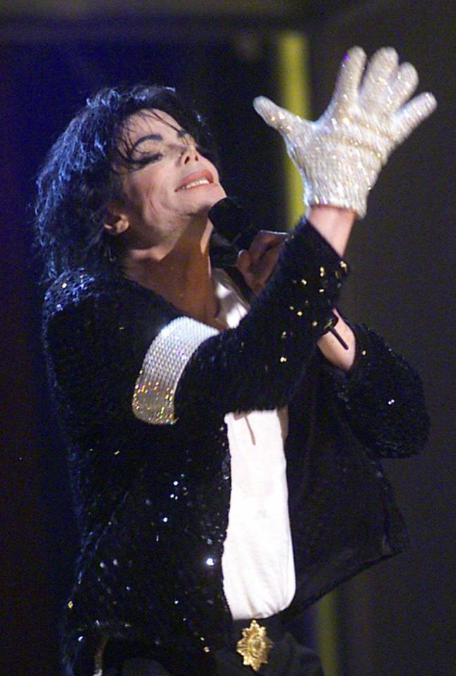 While the one white glove was part of MJ's image, there was apparently more to it than that. Credit: Associated Press / Alamy Stock Photo