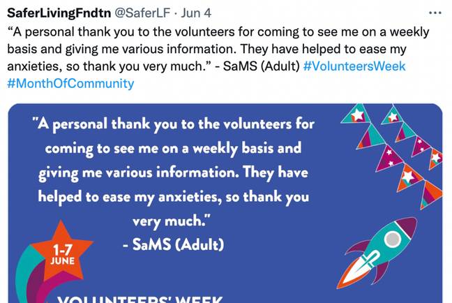 Volunteers have received a 'lot of public backlash' for their work. Credit: @SaferLF/Twitter