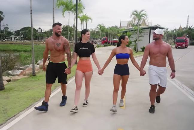 The foursome are in a polyamorous relationship and say it's the best decision they've ever made. Credit: YouTube/Love Don't Judge