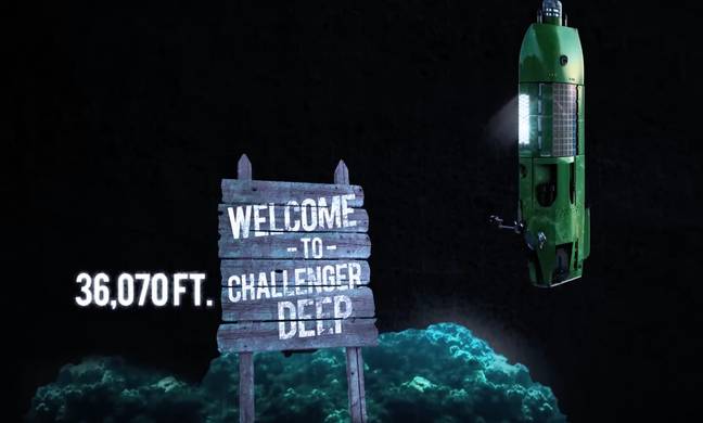 Challenger Deep really is very deep. Credit: National Geographic