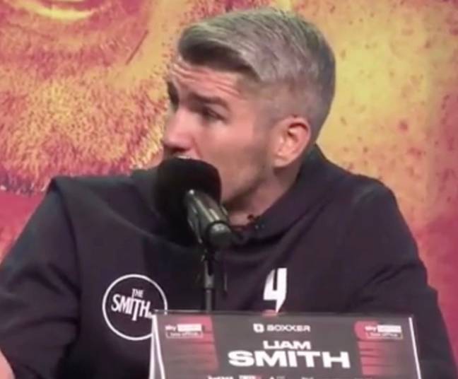 Liam Smith grilled Chris Eubank Jr on his sexuality. Credit: Sky Sport 