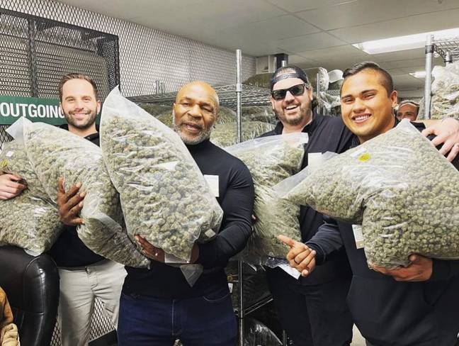 Tyson is a huge weed advocate. Credit: Instagram/Mike Tyson