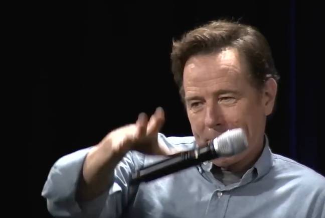 Cranston dropped the mic after the brutal quip. Credit: YouTube/NerdHQ/Wyldwood