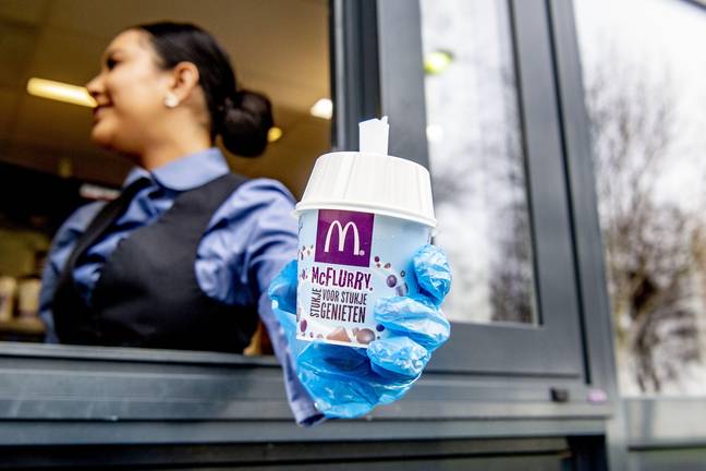 Now, the McFlurry spoon will be made out of paper. Credit: Sipa US/Alamy