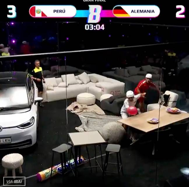 The Balloon World Cup is surprisingly wild. Credit: Ibai/YouTube