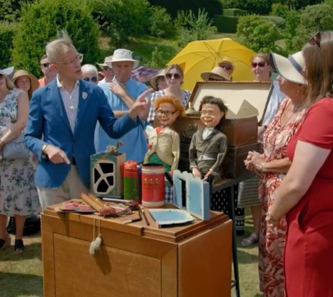 The guest brought on a collection of magic tricks. Credit: BBC