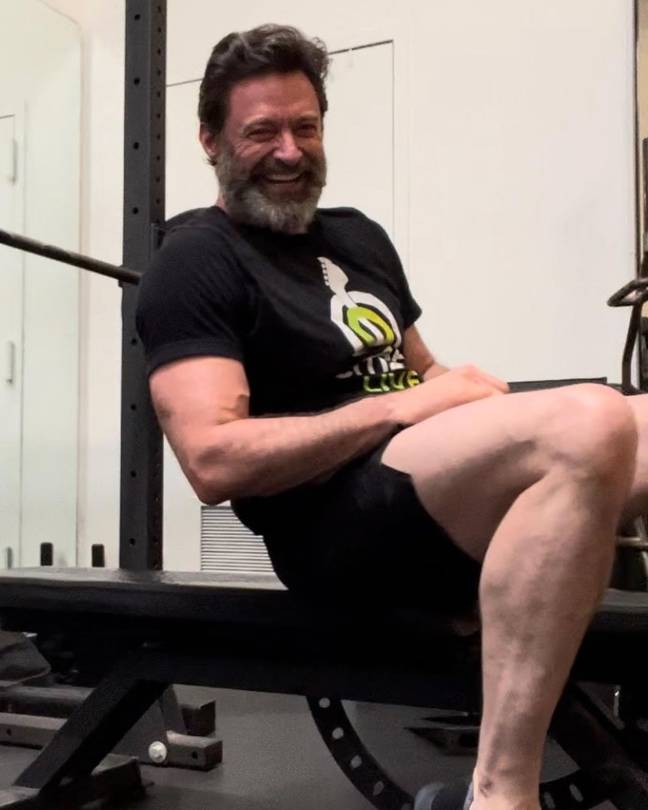 You know the internet is a wild place when you have people questioning Wolverine's calves. Credit: X/@RealHughJackman