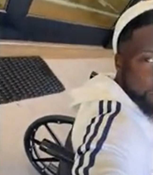 The actor and comedian told fans not to be alarmed if they saw him in a wheelchair. Credit: Instagram/@kevinhart4real
