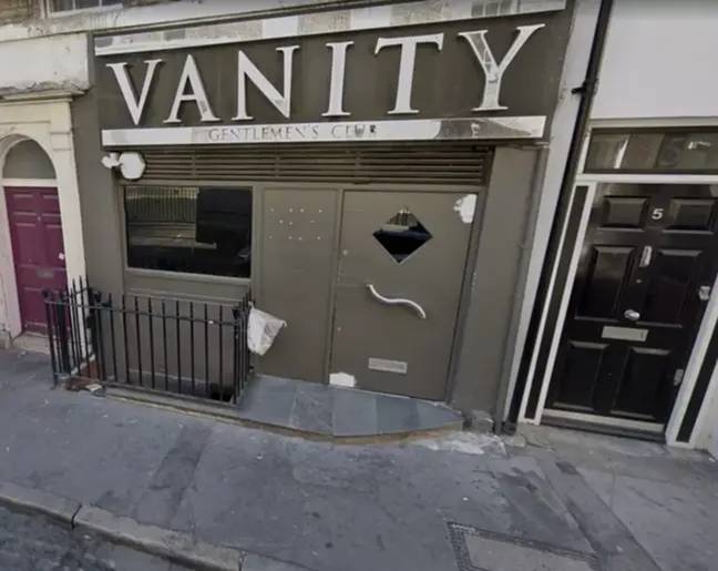 The Vanity strip club in London will close for three months. Credit: Google Street View