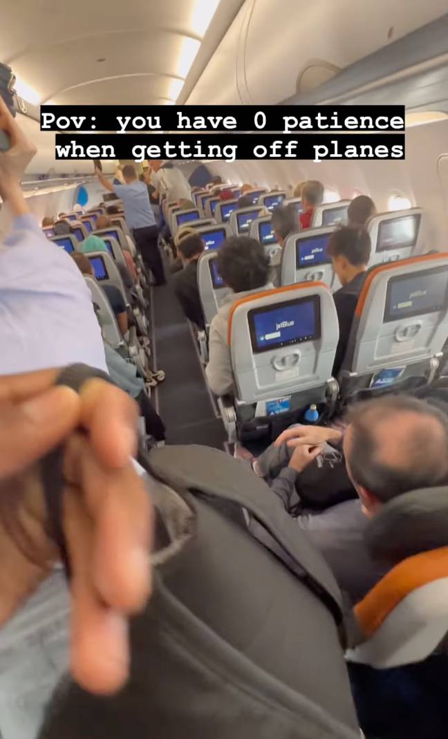 They eventually ended up at the front of the aircraft. Credit: @shigga__/Instagram