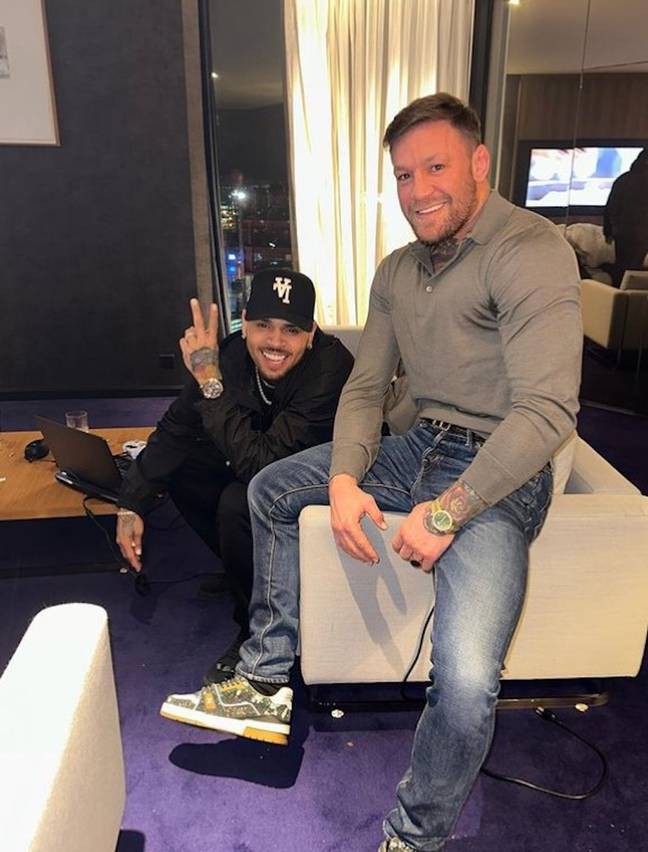 The pair before the night got wild. Credit: Instagram/@thenotoriousmma