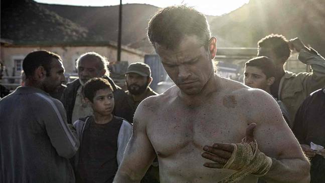 Matt Damon has come up with a deal in case he accidentally hits a stuntman during filming. Credit: Universal Pictures 