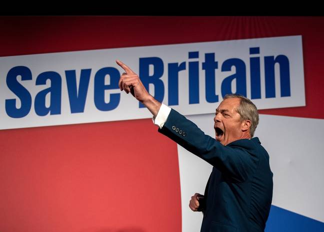 Farage on the show has led to a 'boycott'. Credit: Chris J Ratcliffe/Getty Images
