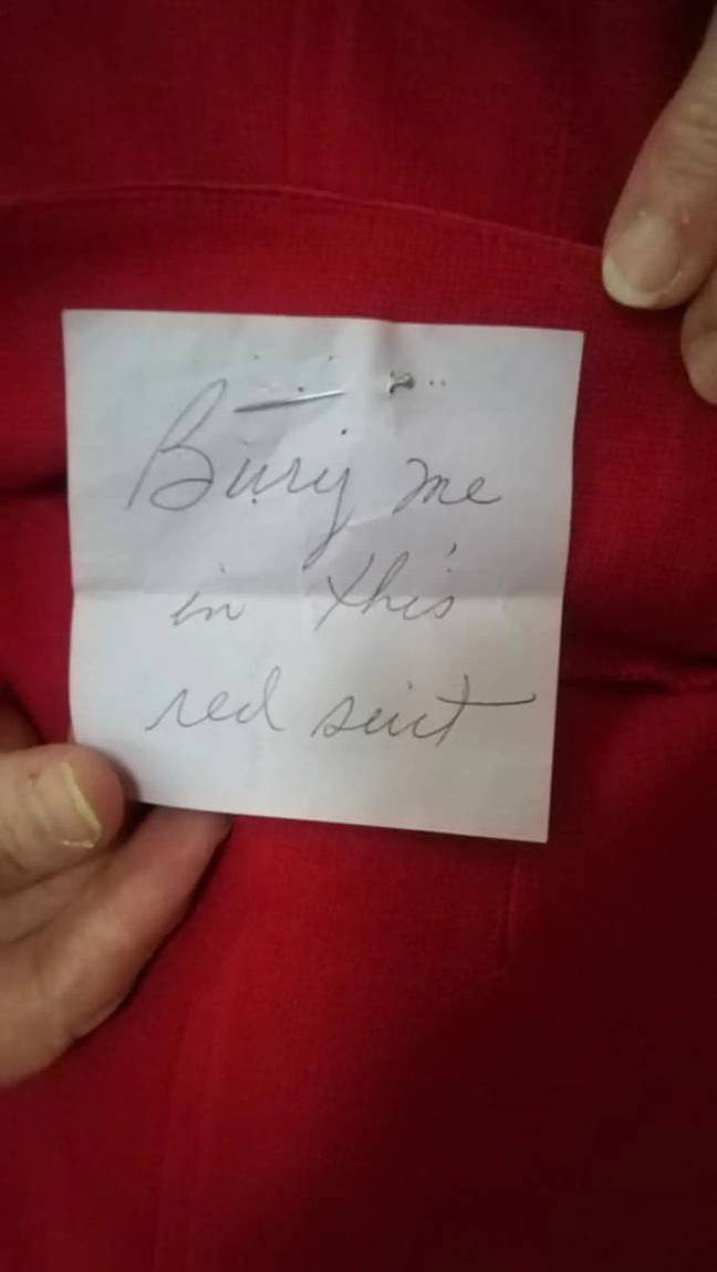 Many were left shocked by the note. Credit: Facebook 