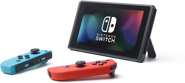 The Nintendo Switch, with Joy-Cons detached / Credit: Nintendo
