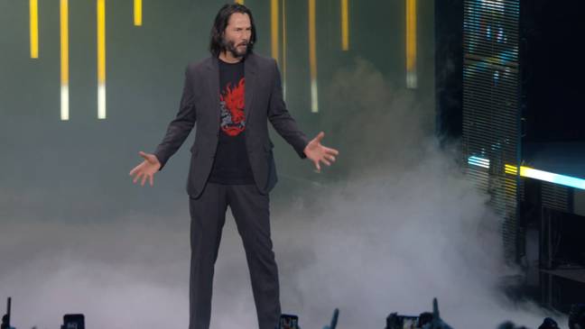 Keanu Reeves at E3 2019 / Credit: Microsoft