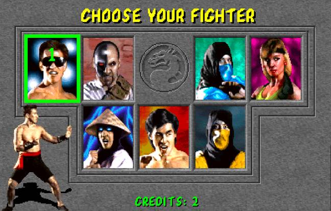 The character select screen of Mortal Kombat / Credit: Midway, Warner Bros. Interactive Entertainment