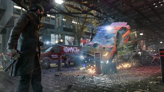 Watch Dogs' Aiden Pearce uses his phone to hack more than other people's information / Credit: Ubisoft