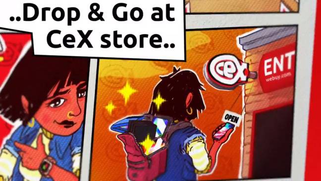 CEX Advert For Drop And Go