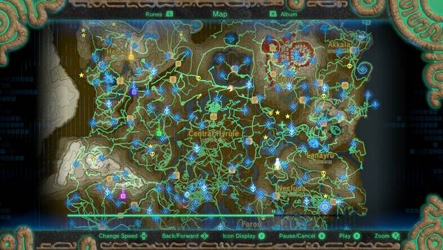 The Legend of Zelda: Breath of the Wild - Hero's Path Mode / Credit: Nintendo, author's own
