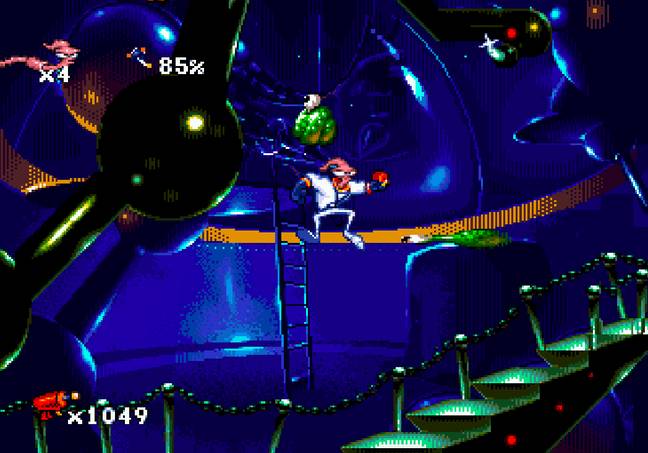 Earthworm Jim on the SEGA Mega Drive/Genesis / Credit: Playmates Interactive, Shiny Entertainment, mobygames.com