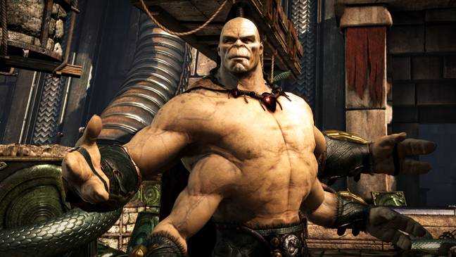 Goro, seen here in Mortal Kombat X, is a series mainstay, also appearing in the movie / Credit: Warner Bros. Interactive Entertainment