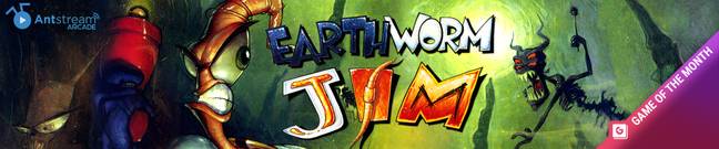 Earthworm Jim is our game of the month on Antstream Arcade