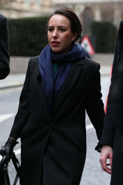 Assange's partner Stella Morris arriving at the Old Bailey today. Credit: PA