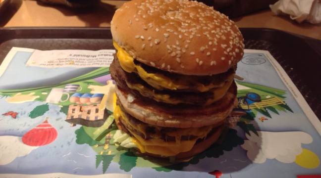 The Monster Mac consists of four Big Macs. Credit: Burger Lad
