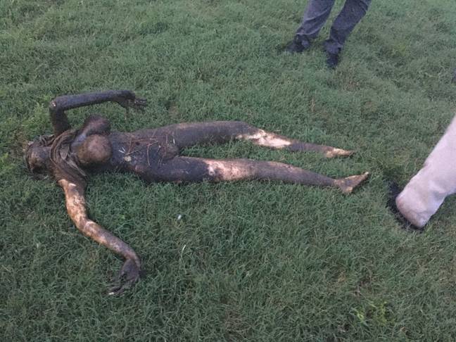 The 'corpse' turned out to be a hyper-realistic sex doll. Credit: Kennedy News and Media