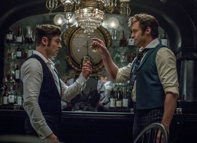 Efron and Jackman in The Greatest Showman. Credit: 20th Century Fox