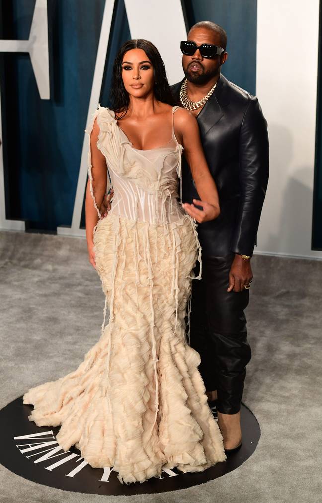 Kanye West with wife Kim Kardashian. Credit: PA Images/Alamy Stock Photo