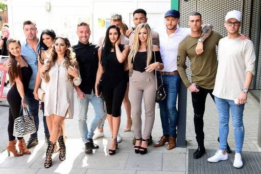 The Geordie Shore gang hanging out. Credit: PA