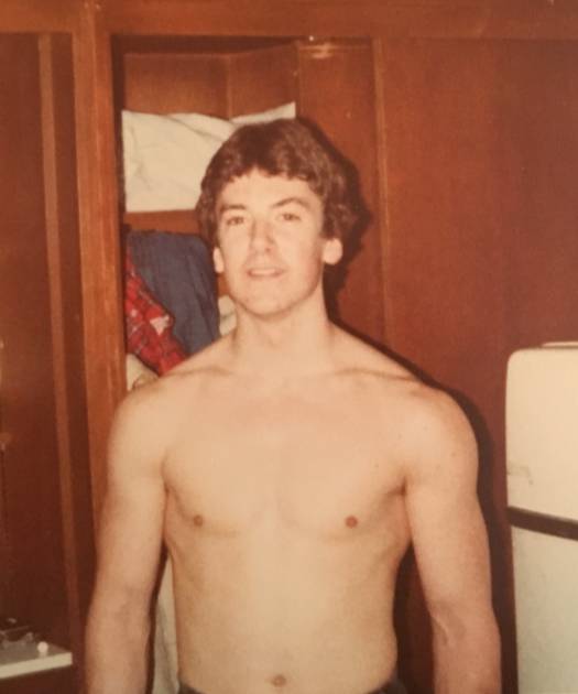 Clayton was into fitness while young, but was never very muscular. Credit: Media Drum World 