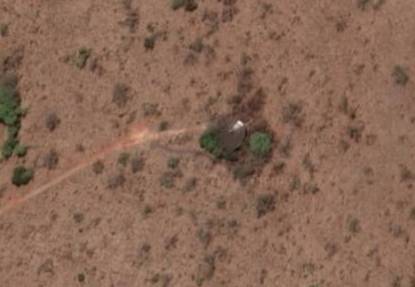 UFO in African desert (Credit: Google Maps)