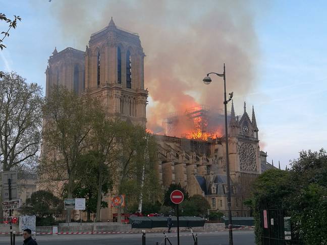 The devastating fire ripped through the iconic building last week. Credit: PA