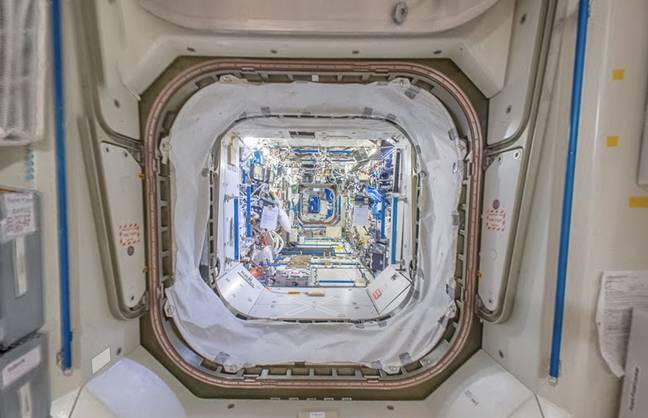 Google Maps Streetview inside the International Space Station ' Credit: Google Street View