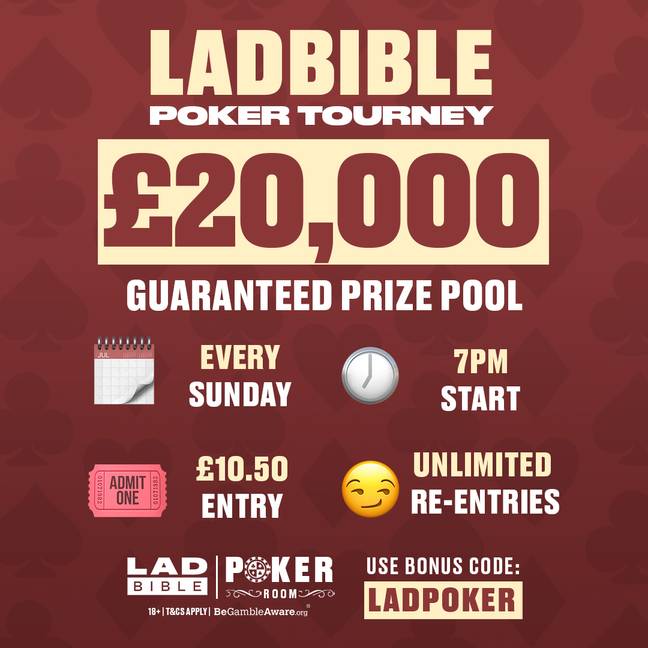 The LADbiblePoker Tournament This Sunday